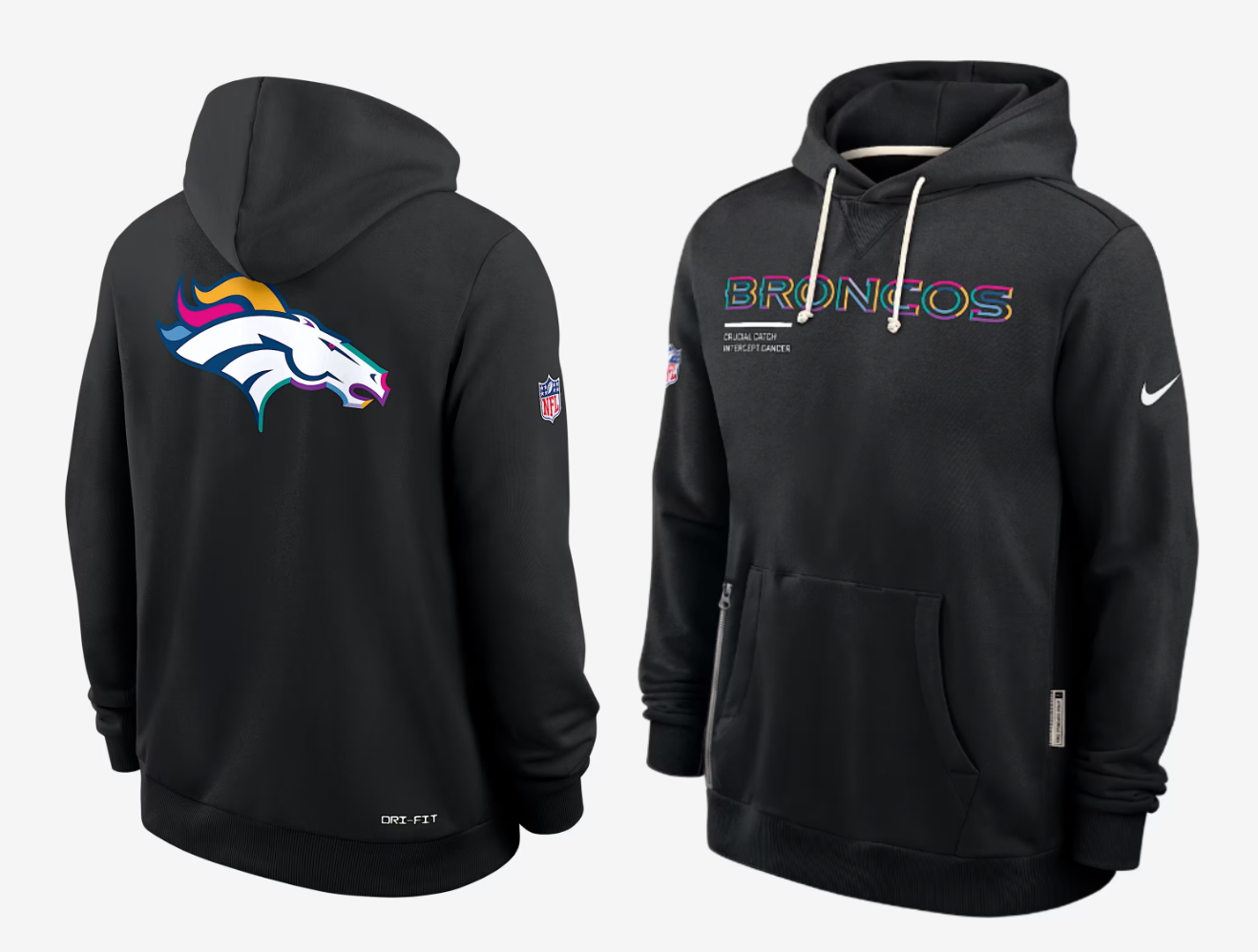 Men Denver Broncos black 2025 Nike NFL hoodie->detroit lions->NFL Jersey